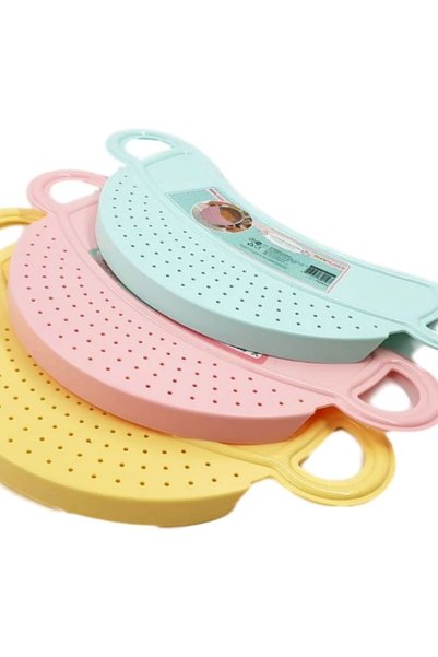 DAMMERUN Portable Pasta Strainer – Practical Pot Top Strainer Attachment