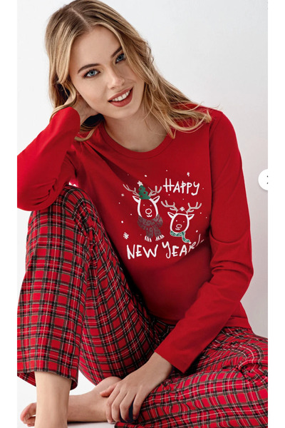 Arnetta Mother-Daughter New Year, Christmas, Winter Themed 100% Cotton Pajama Set (Sold Separately)