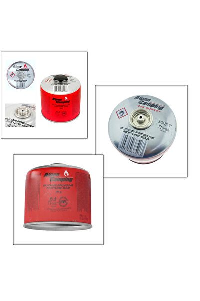 Alpen 300 G Camping Gas Cylinder with Thread, for Heating and Cooking at Camping and Hiking