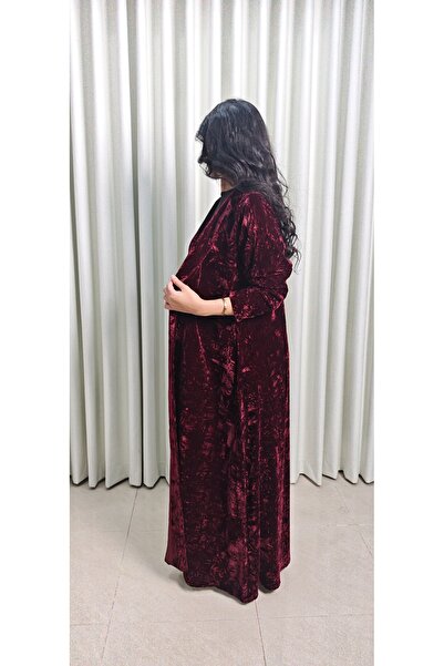 Elegance and beauty Washed velvet abaya, blazer cut