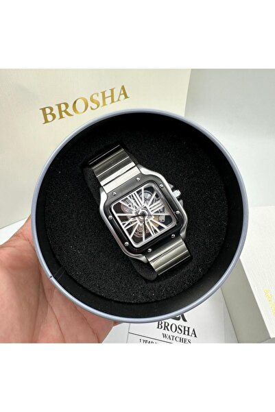 Brosha بروشا ساعة يد رجالية ربل ضد الماء عصرية و حديثة وبجودة عالية