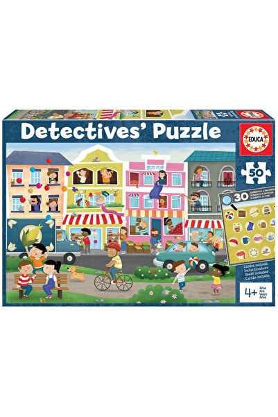 EDUCA Puzzle 50 de piese Detectiv Puzzle Oraș Ocupat 18894