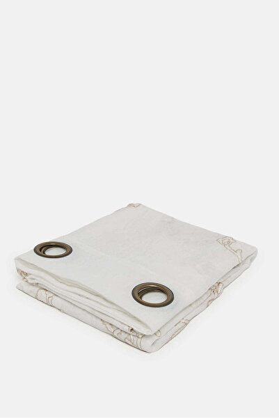 REDTAG Ivory Floral Sheer Curtain