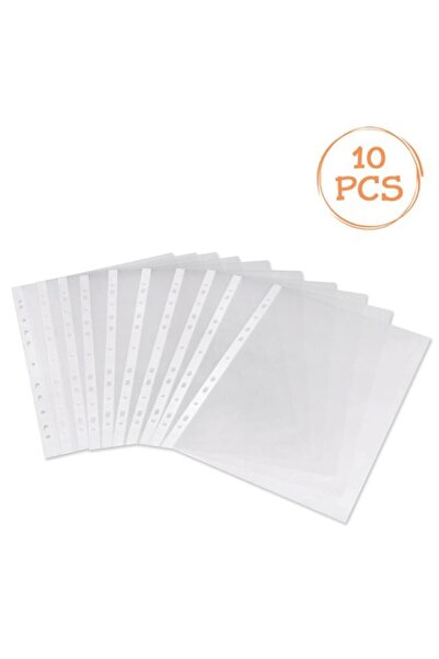 DAsiNU Set of 10 A4 Transparent Sheets for Document Protection