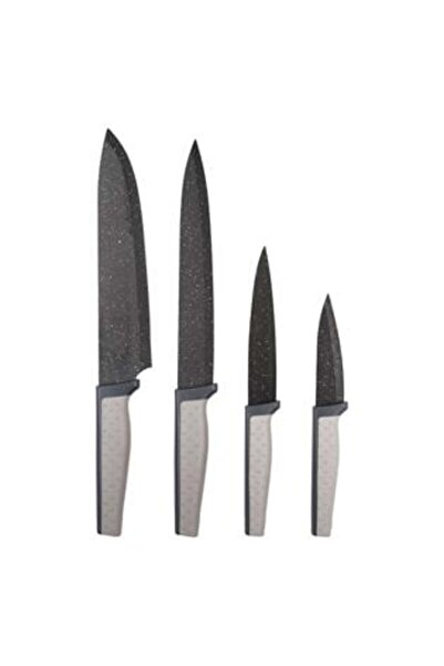 OEM Chef's Knife Set Black Marble - 4 pcs