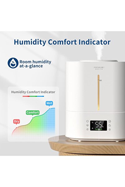 ASAKUKI 4L Top-Fill Ultrasonic Cool Mist Humidifier
