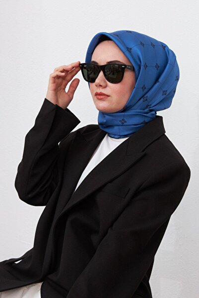 Silk Home Μπλε, μαύρο μεικτό σχέδιο Tivil μεταξωτό μαντήλι IST 11392 - 33