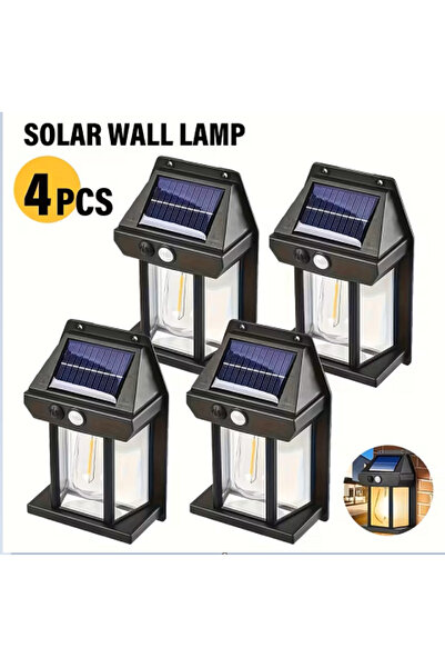 Miro Power Set of 4 solar lantern-style lamps