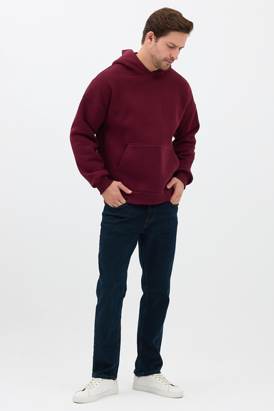 Sparrow Men's Oversized Hooded Sweatshirt Cotton 3 Thread