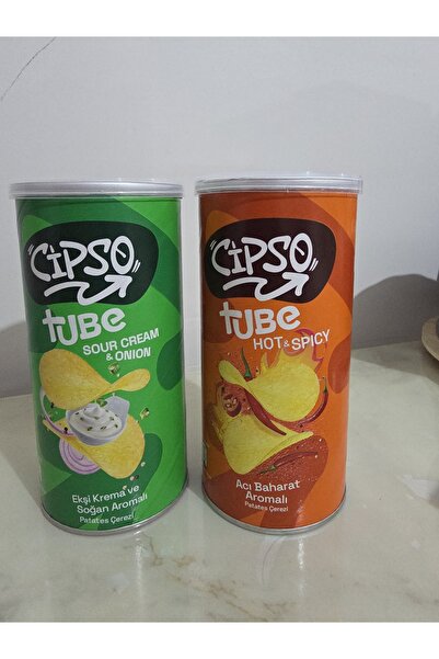 Cipso Tube Cips Çeşitleri 90gr 2 Adet
