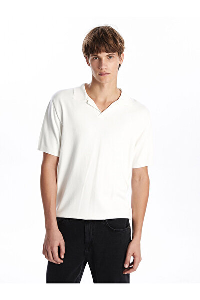 LC Waikiki Pulover tricotat pentru bărbați cu mânecă scurtă cu gât polo