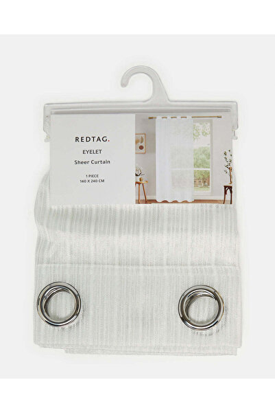REDTAG Ivory Sheer Embellished Curtain (1 Piece)