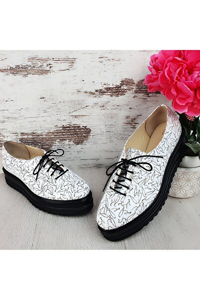 Vanilla Days Pantofi casual din piele Hellena albi