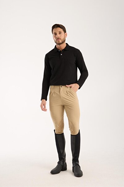 PEUR RIDER SHOP Ανδρικό παντελόνι ιππασίας με λεπτομέρειες από σιλικόνη και τ...