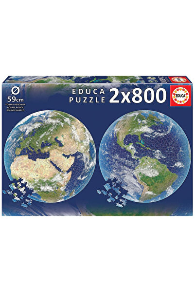 EDUCA Round puzzle 2x800 pieces Terra 19039