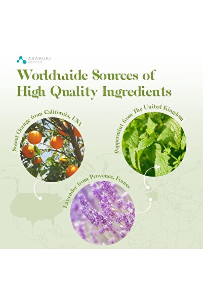 ASAKUKI Essential Oils Set Starter Kit for Diffusers - 6 x 10 mL (Lavender, Eucalyptus, Lemongrass,