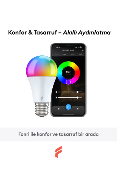 Fonri Akıllı Ampul E27 RGB 11W 5'li
