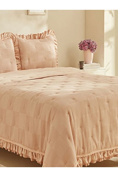 KARACAFİLE Double Size Karaca Spring Confort Sleeping Set Powder