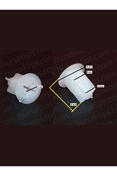 bursaklips 2850- مشبك مصباح خلفي لسيارات رينو كليو، إسباس، ميجان، كانجو (10 قطع)