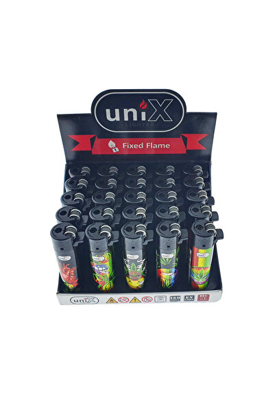 TECLA EDITION Set of 25 Unix pocket lighters, Fixed Flame model, refillable, ...