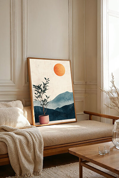 Dekorsiahome Masa dintr-o bucată cu cadru din lemn pentru sufragerie, sufrage...