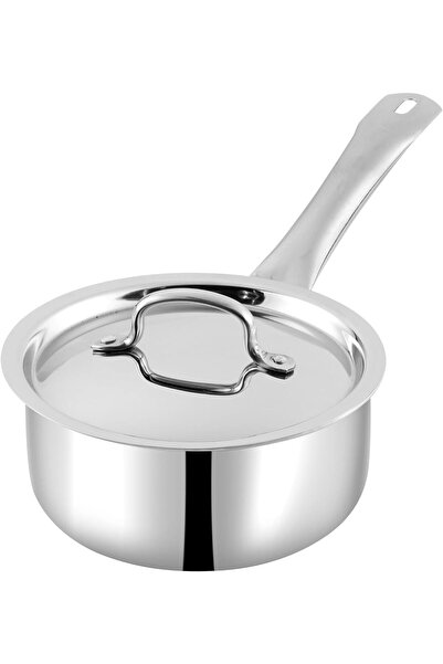 Vinod Platinum Triple-Layer Stainless Steel Cooking Pot with Lid - 2.2 L (18 cm) VTS018