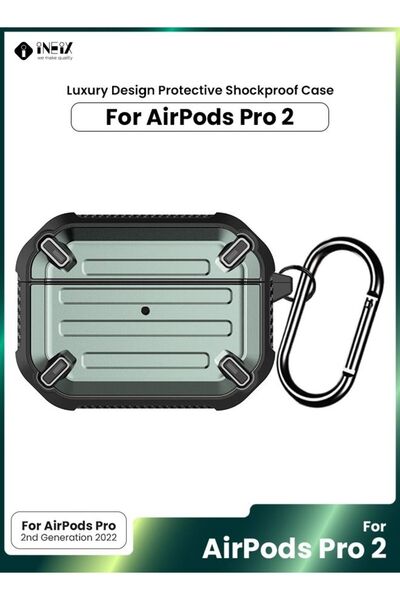 ineix جراب فاخر مقاوم للصدمات بتصميم فاخر لسماعات Apple AirPod Pro 2-2022
