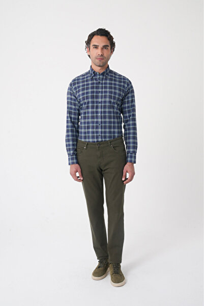 Bisse Men's 5-Pocket Cotton Khaki Trousers