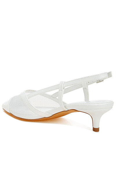 london Rag Women Mesh Slingback Sandals in White