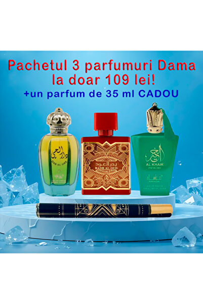 AL FAKHER SPECIAL PACK: Dar Al Hae + Badr al Oud Noble + Al Khair Pistacio + 1x35ml Gift