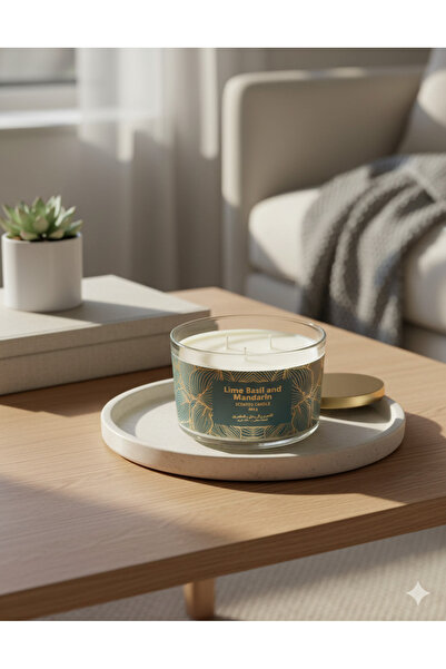 REDTAG شمعة بثلاث فتائل برائحة الليمون والريحان واليوسفي (450 جرام)