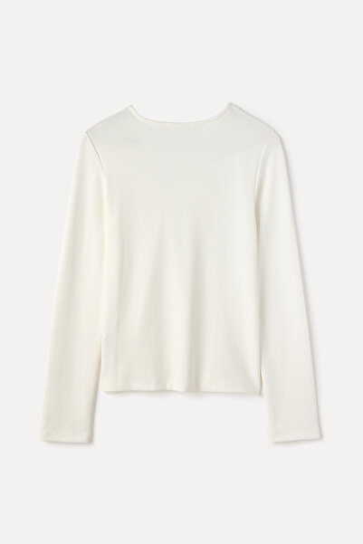 Mudo Fitted Modal Bluz with Collar Detail