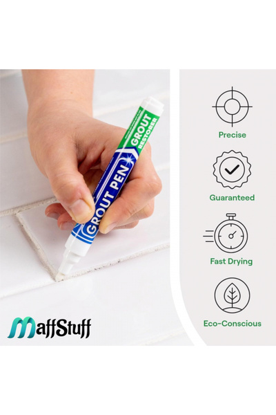 MaffStuff Permanent Corrector Marker for Tile & Stoneware Joints White 15ml MaffStuff® ✨