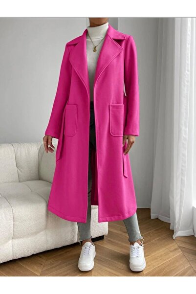 mass fashion Kadın Çift Cepli Kaşe Kaban