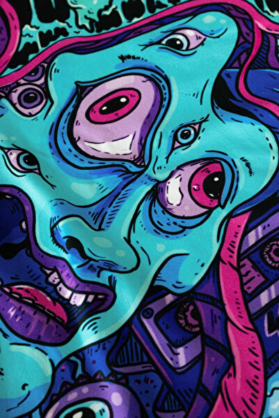 euphoria Psychedelic Explosion of Colors & Madness T-shirt - M