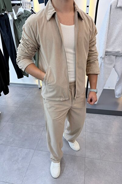 mass plus Βελούδινο κοστούμι με λεπτή εφαρμογή με γιακά και επένδυση, με παντελόνι με φαρδιά πλαϊνή τσέπη