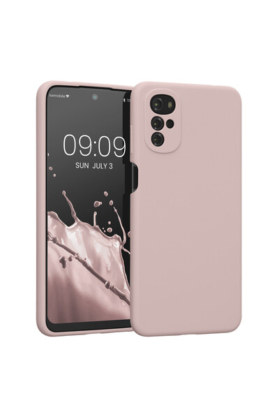 KWmobile Carcasă pentru Motorola Moto G22, silicon, crem, 58207.10