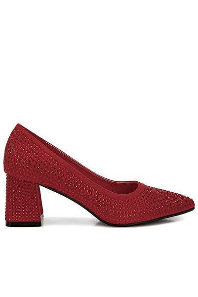 london Rag Women Rhinestones Embellished Pumps in Red