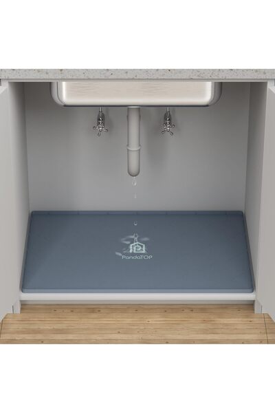 Generic Under-sink Mat by Bandatop, 71×56 cm Silicone Waterproof Liner for Kitchen/Bathroom