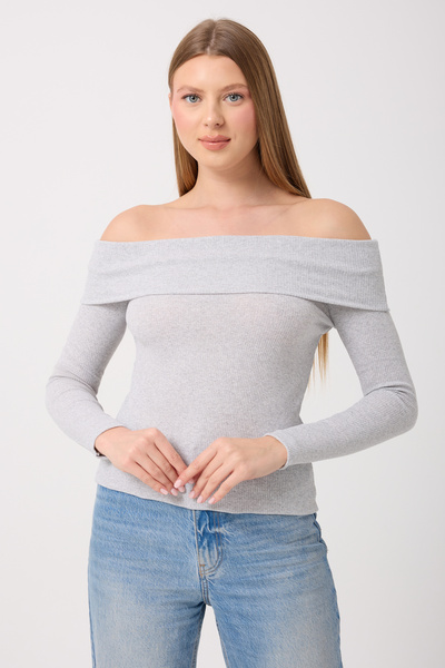 Silk & Spice Women's Madonna Collar Ribbed Camisole Blouse