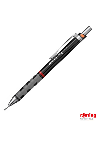 Rotring Mechanical Pencil 0.9/1.0mm with Rubber Grip for Writing and Drawing, with Dual Lead Compatibility