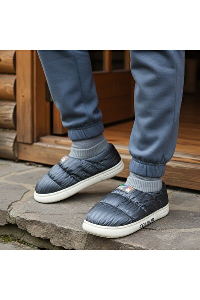 OEM Men's cotton-padded slippers, for indoors or short outdoor outings, 43079B-58