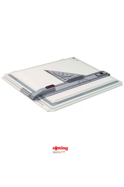 Rotring Rapid A3 Drawing Board Set with Carrying Case, Triple Fixing System and Professional Square