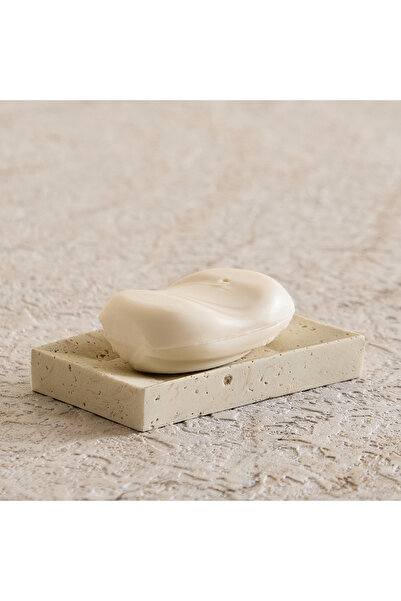 Generic صحن صابون من الراتنج والترافرتين من أفينيو، 9×2×12.5 سم