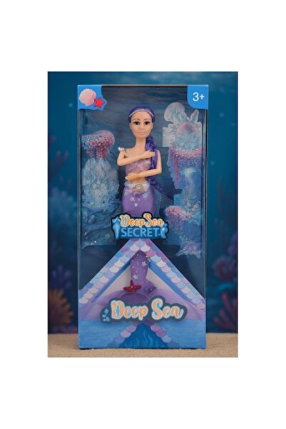 Mixbo Mermaid Doll with Long Purple Hair, Accessories, Plastic, 33 cm, 3+