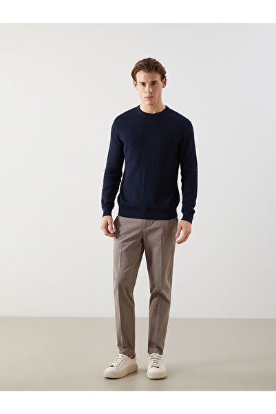 LC Waikiki LCWAIKIKI Classic Синій велосипедний комір з довгими рукавами чоловічий трикотажний светр