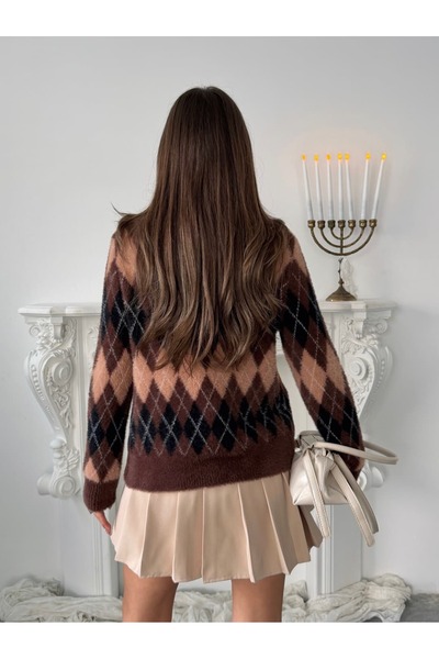 mydukkan.co Diamond Patterned Soft Cardigan