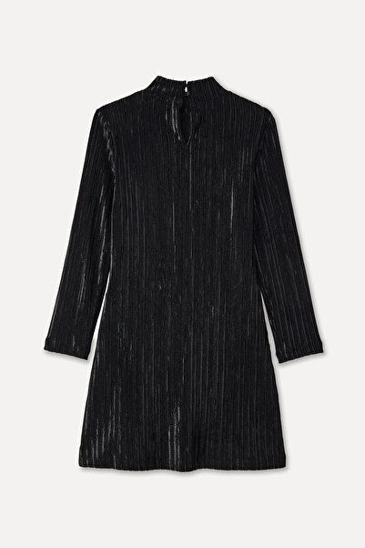 Mudo Slit Long Sleeve Velvet Mini Dress