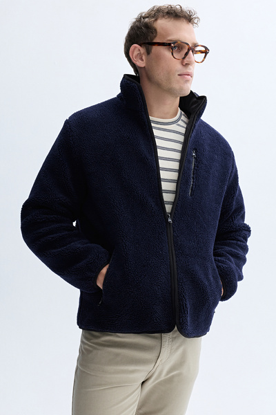 Mudo Comfort Fit Double Sided Sherpa Jacket