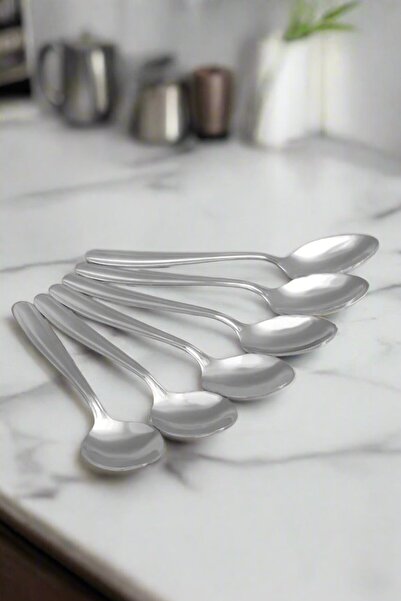 REDTAG Silver Embossed Tea Spoon (6 Piece)